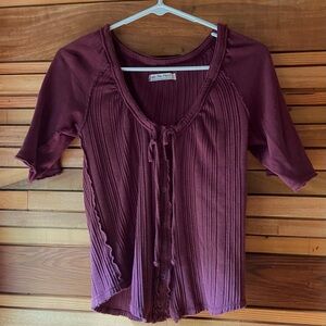 Free People Daisy Snap-up top